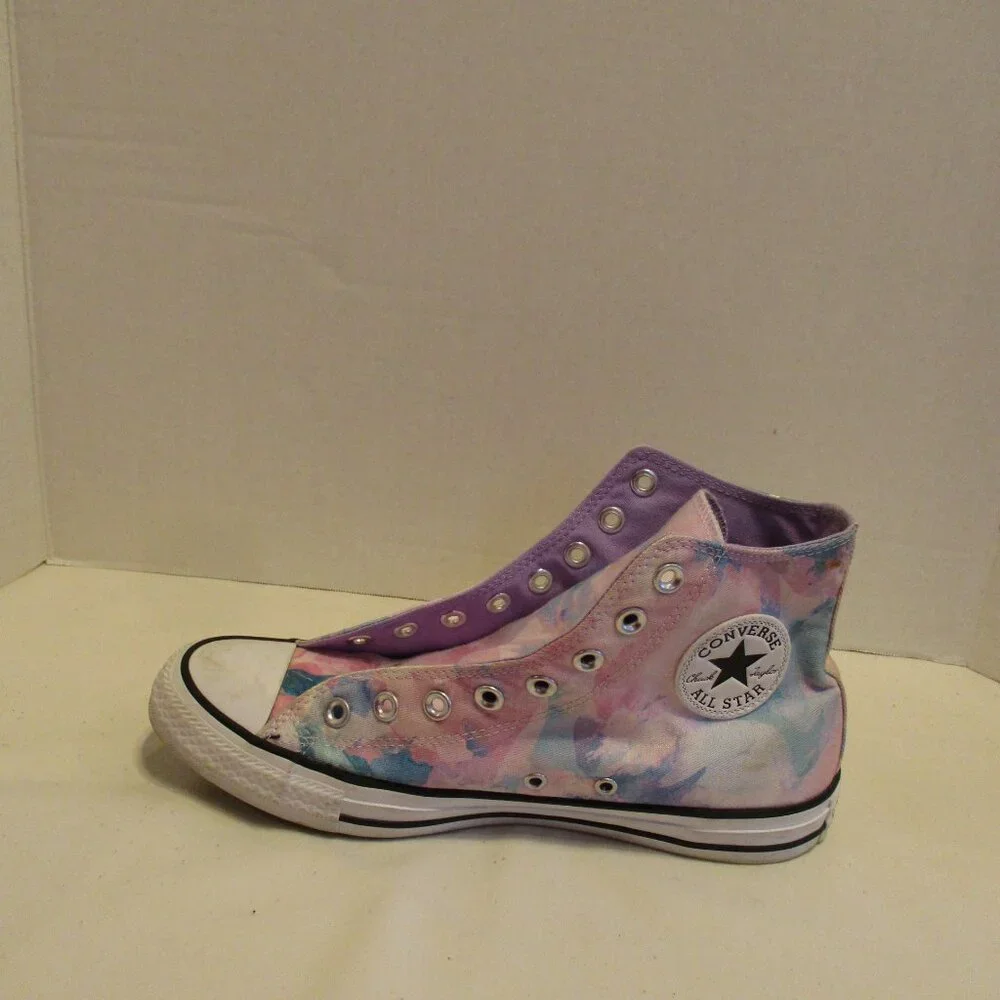 Converse Shoes Chuck Taylor Men Size 8 White Blue Pink Tie Dye Sneaker Shoes